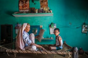 This 80-year-old woman gave birth to her son when she was 74.