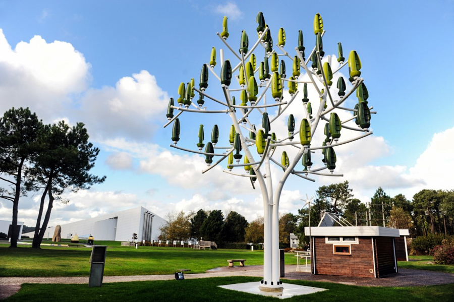 1_wind turbines trees