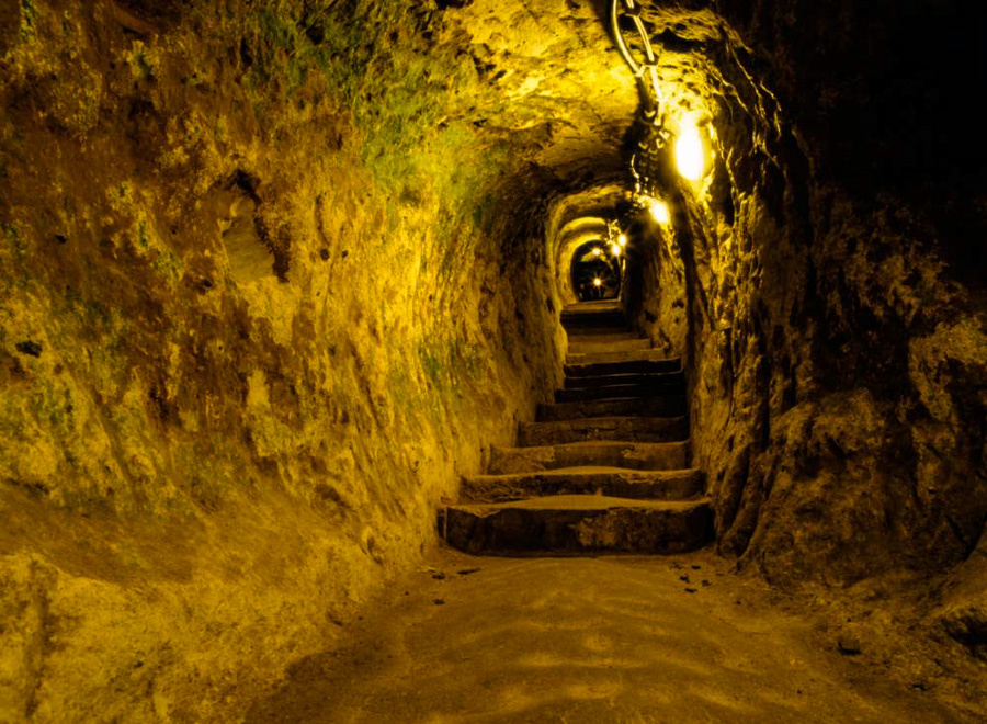 old underground tunnel