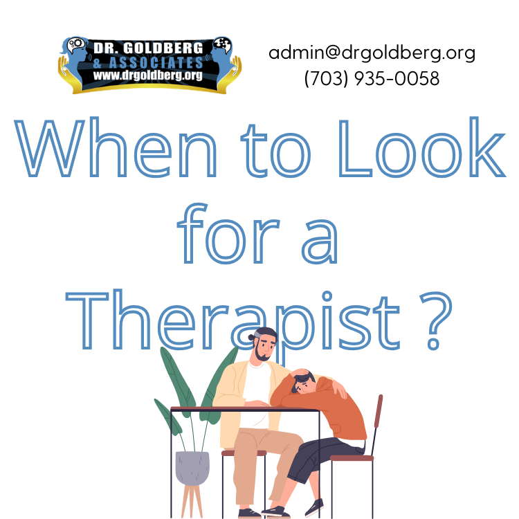 When to Look for a Therapist - Moriah Veer